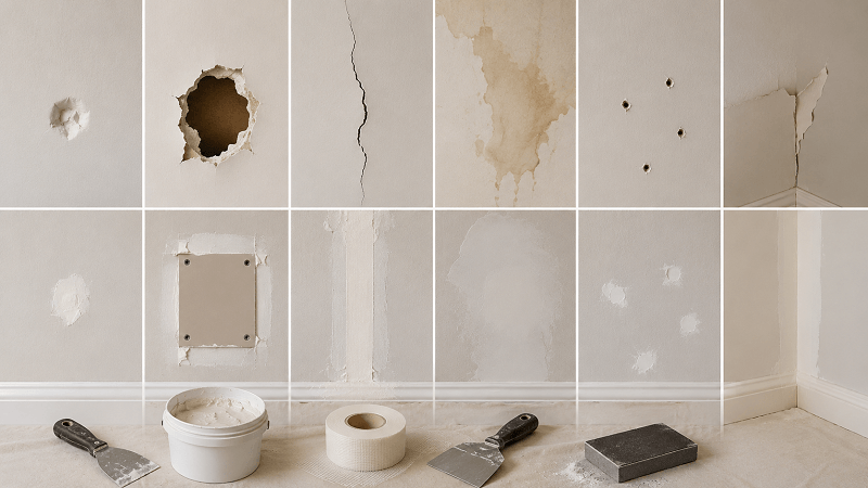 Types of Drywall Damage and How Each Should Be Repaired